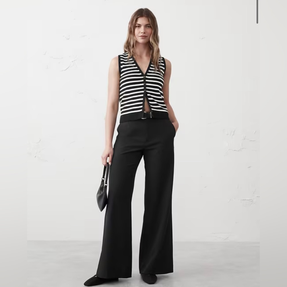 NWT Banana Republic Wide-Leg Sculpted Trouser